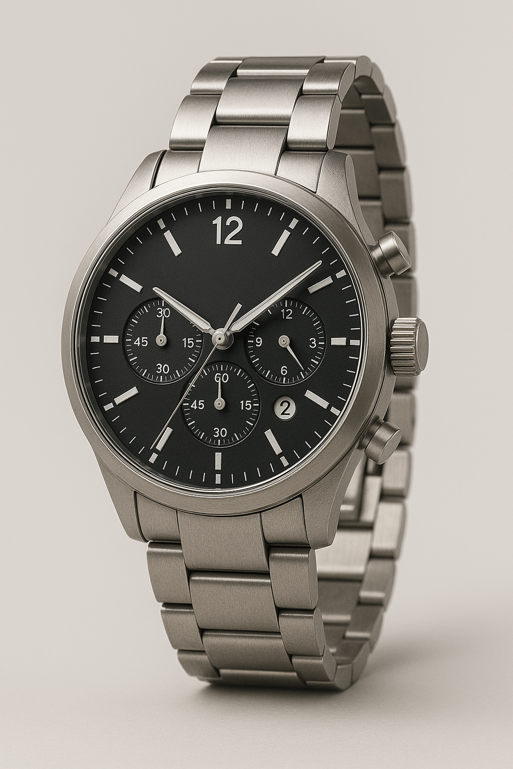 Stainless Steel Chronograph Watch
