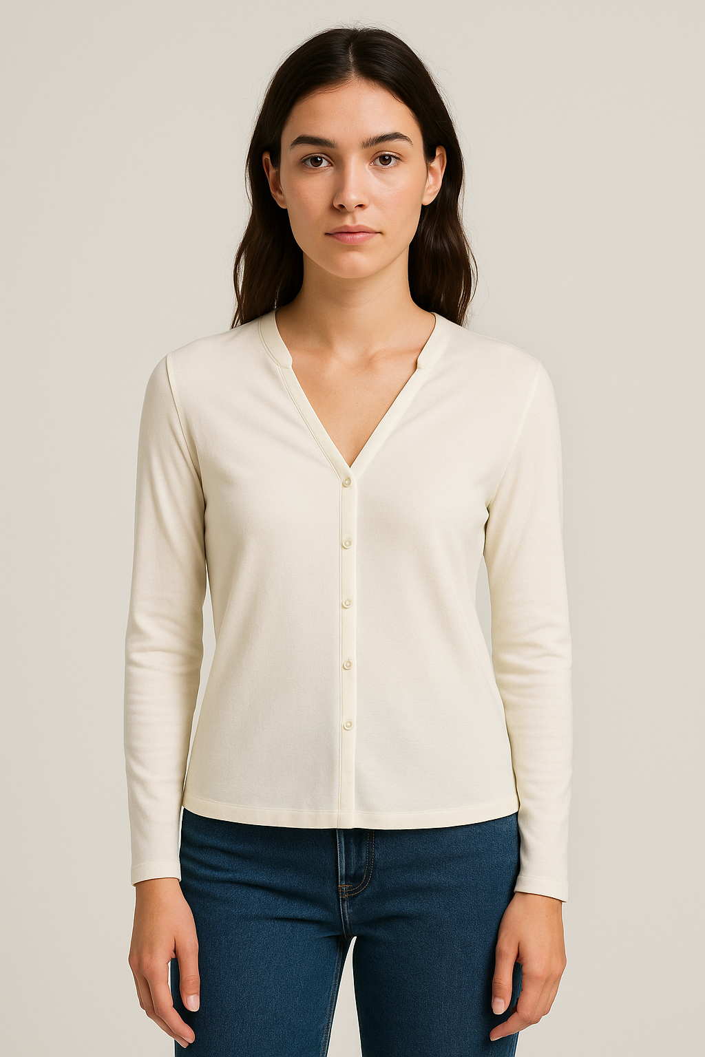 Cream Blouse